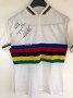 Rainbow jersey signed by Eddy Merckx